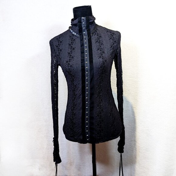 Lip Service Tops - Blacklist Lip Service Vintage Lace Blouse Size Medium